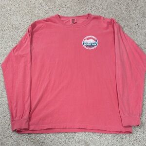 Comfort Colors Long Sleeve Tee in Coral Pink
